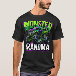 Monster Truck Race Racer Driver Grandma Mothers Da T-Shirt