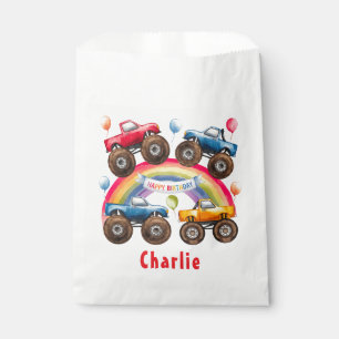 Monster Truck Rainbow Boy Birthday Bash Favour Bag