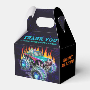 Monster Truck Rally Birthday Party Favour Box