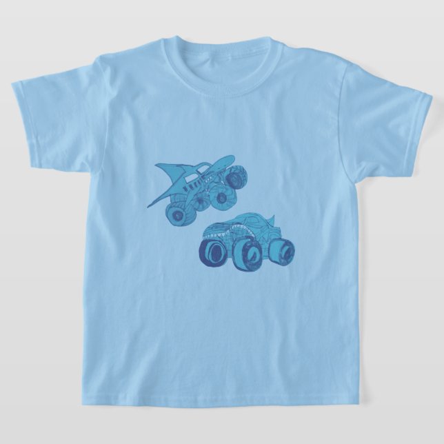 Monster Truck Rally Birthday Party T-Shirt (Laydown)