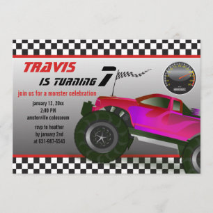 Monster Truck Rally Invitation