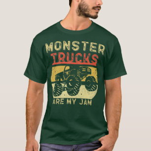 Monster Truck Retro Sunset Vintage Monster Trucks T-Shirt