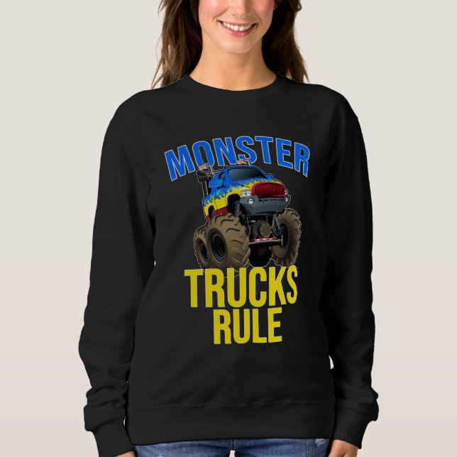 Monster Truck Rule Monster For men Women Kids Sweatshirt (Front)