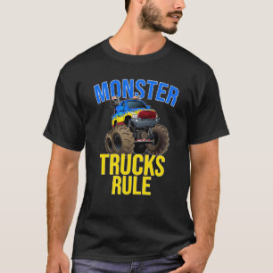 Monster Truck Rule Monster For men Women Kids T-Shirt