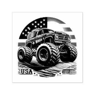 MONSTER TRUCK SELF-INKING STAMP