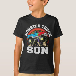Monster Truck Son Matching Family Monster Truck T-Shirt