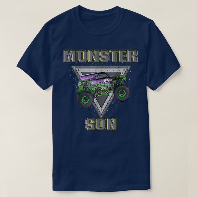 Monster Truck Son Monster Truck Are My Jam Truck L T-Shirt (Design Front)