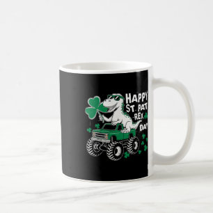 Monster Truck St Patricks Day Dinosaur Happy St Pa Coffee Mug