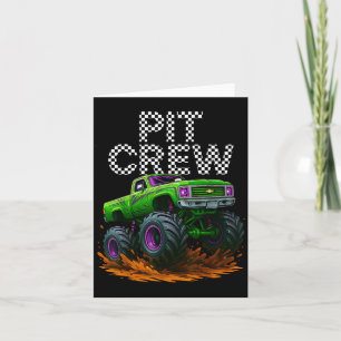 Monster Truck T Crew Family Matching Birthday Part Card