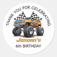 Monster Truck Thank You Birthday Party 