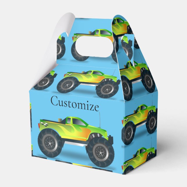 Monster Truck Thunder_Cove Favour Box (Front Side)