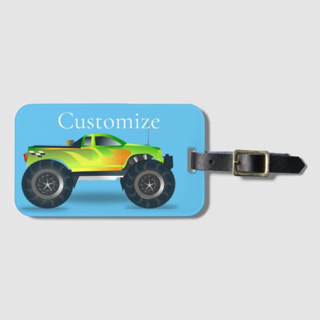 Monster Truck Thunder_Cove Luggage Tag (Front Horizontal)