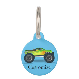 Monster Truck Thunder_Cove Pet Tag