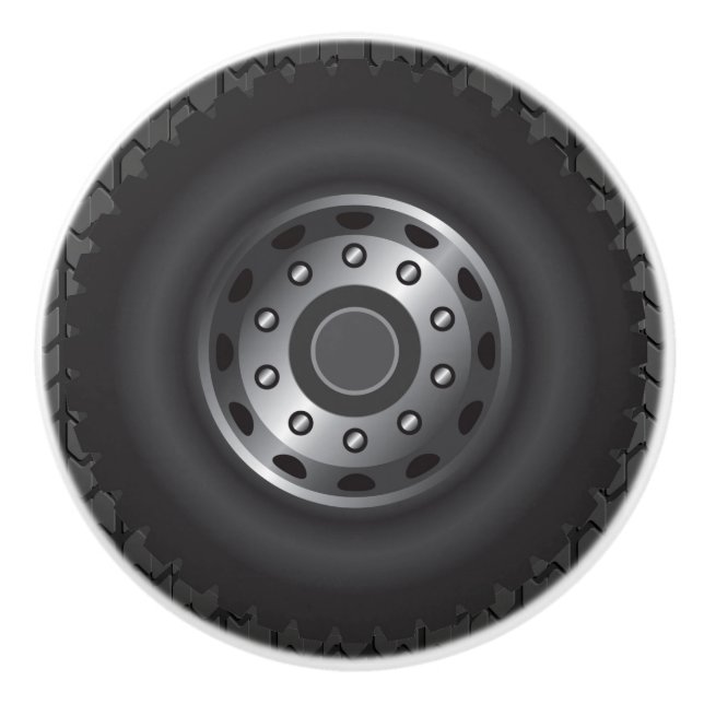 MONSTER Truck Tires #1 Ceramic Knob (Front)