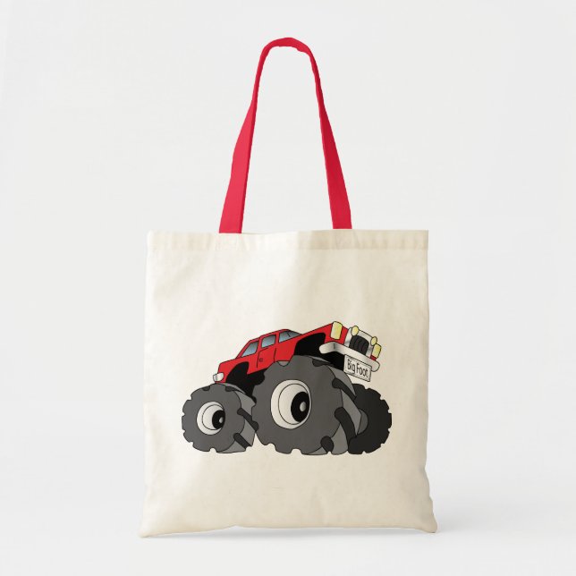 Monster Truck Tote Bag (Front)