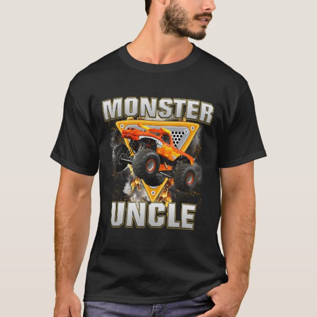 Monster Truck Uncle Monster Truck Are My Jam Truck T-Shirt (Front)