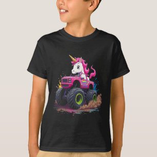Monster Truck Unicorn Birthday Party Monster Truck T-Shirt