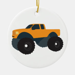 Monster Truck Vehicle Ceramic Ornament