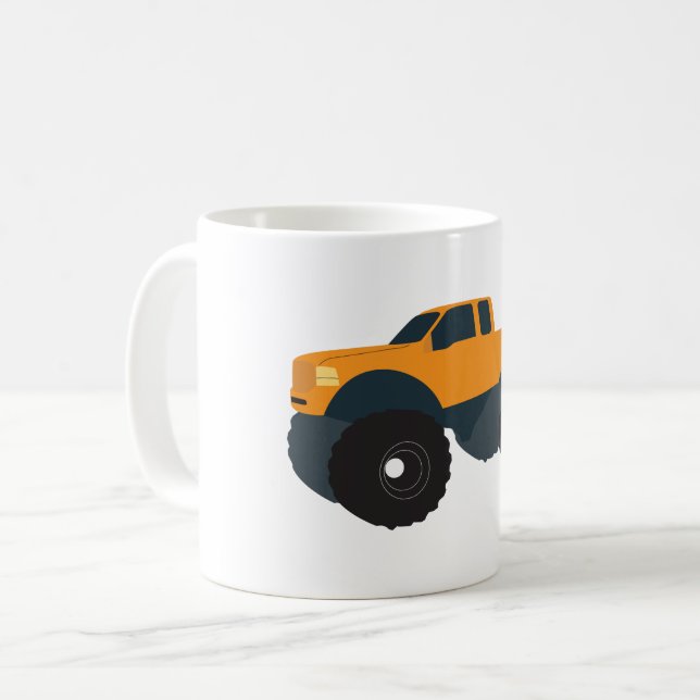 Monster Truck Vehicle Coffee Mug (Front Left)