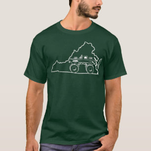 Monster truck vintage- Virginia off-road driver T-Shirt