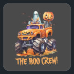 Monster Truck Watercolor Boo Crew Spooky Halloween Square Sticker<br><div class="desc">Celebrate Halloween with a dash of whimsy with our “Boo Crew” sticker! Perfect for kids’ Halloween fun or birthday party decor, this sticker features a playful ghost and pumpkin duo atop a monster truck, ready to join your ghoul gang. The modern typography and classic orange and black colours bring a...</div>