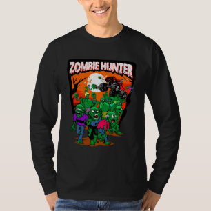 Monster Truck Zombie Hunter Halloween Undead Kille T-Shirt