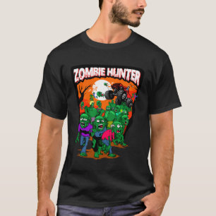 Monster Truck Zombie Hunter Halloween Undead Kille T-Shirt