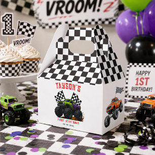 Monster Trucks 1st Birthday Party Favour Box