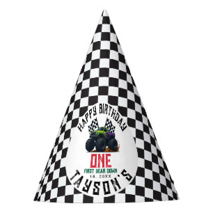 Monster Trucks 1st Birthday Vroom Party Hat