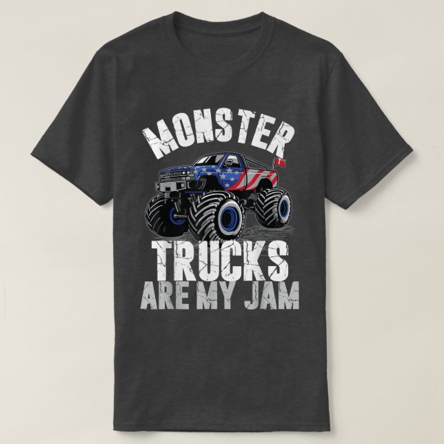 Monster Trucks Are My Jam 2142 T-Shirt (Design Front)