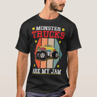 Monster Trucks Are My Jam Action And Monster Truck T-Shirt