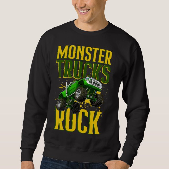 Monster Trucks Are My Jam Monster Trucks  2 Sweatshirt (Front)