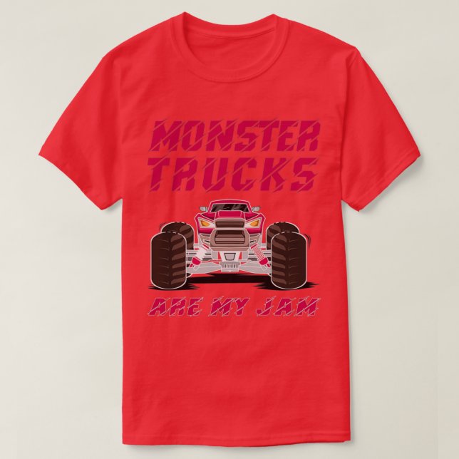 Monster Trucks Are My Jam Motorsport 1 T-Shirt (Design Front)