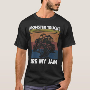 Monster Trucks Are My Jam Racing Trucks Car T-Shirt