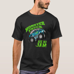 Monster Trucks Are My Jam Retro Vintage Monster T T-Shirt