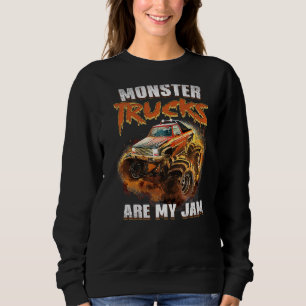 Monster Trucks Are My Jam Toddler Boys Kids Sweatshirt