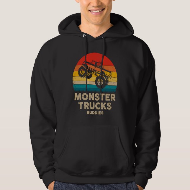 Monster Trucks Buddies  Monster Trucks Are My Jam  Hoodie (Front)