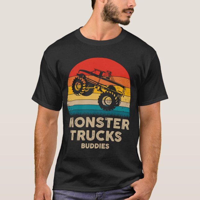 Monster Trucks Buddies  Monster Trucks Are My Jam  T-Shirt (Front)