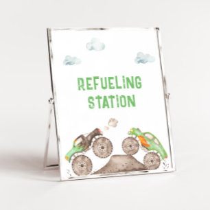 Monster Trucks Drink Refueling Station  Poster