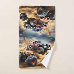 Monster Trucks Smash Up Derby, Hand Towel