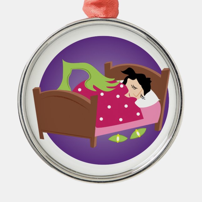 Monster Under Bed Metal Tree Decoration (Front)