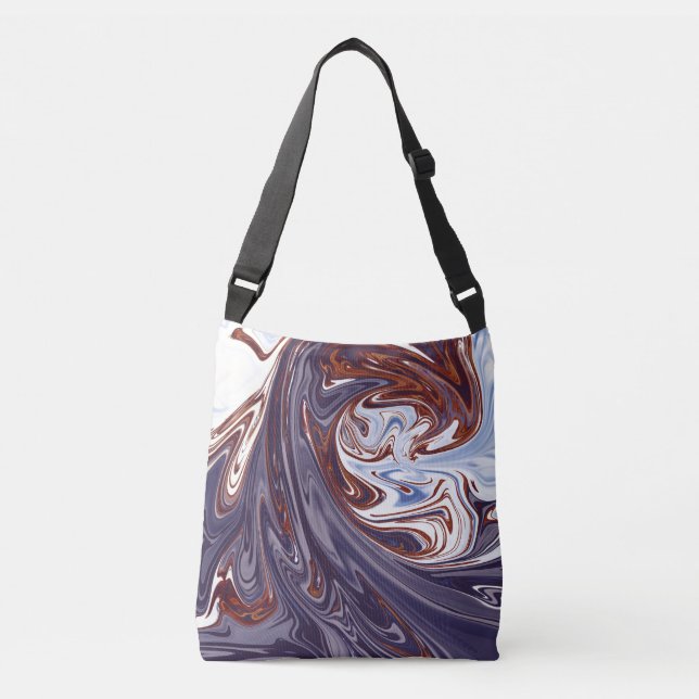 Monster waves | Best abstract painting Crossbody Bag (Front)