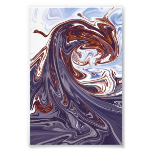 Monster waves Best abstract painting Photo Print