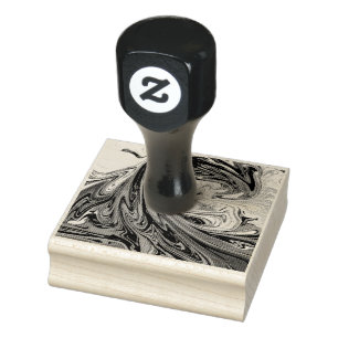 Monster waves Best abstract painting Rubber Stamp