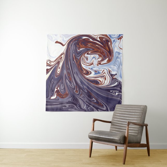 Monster waves | Best abstract painting Tapestry (In Situ)