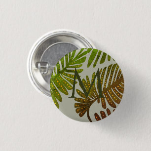 Monstera 3 cm round badge