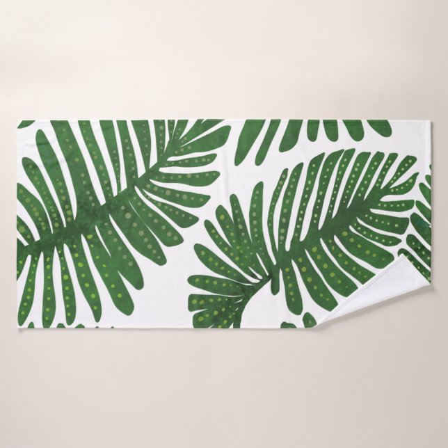 Monstera Bath Towel Set (Bath Towel)