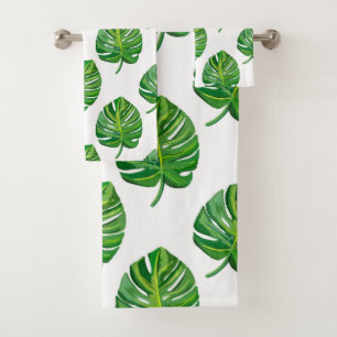 Monstera Bath Towel Set