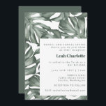 Monstera Botanical Watercolor Green Bat Mitzvah Invitation<br><div class="desc">Monstera Plant Botanical Watercolor Green Bat Mitzvah Invitation</div>