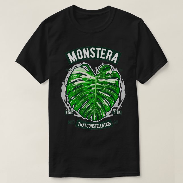 Monstera deliciosa Thai Constellation Botany Botan T-Shirt (Design Front)